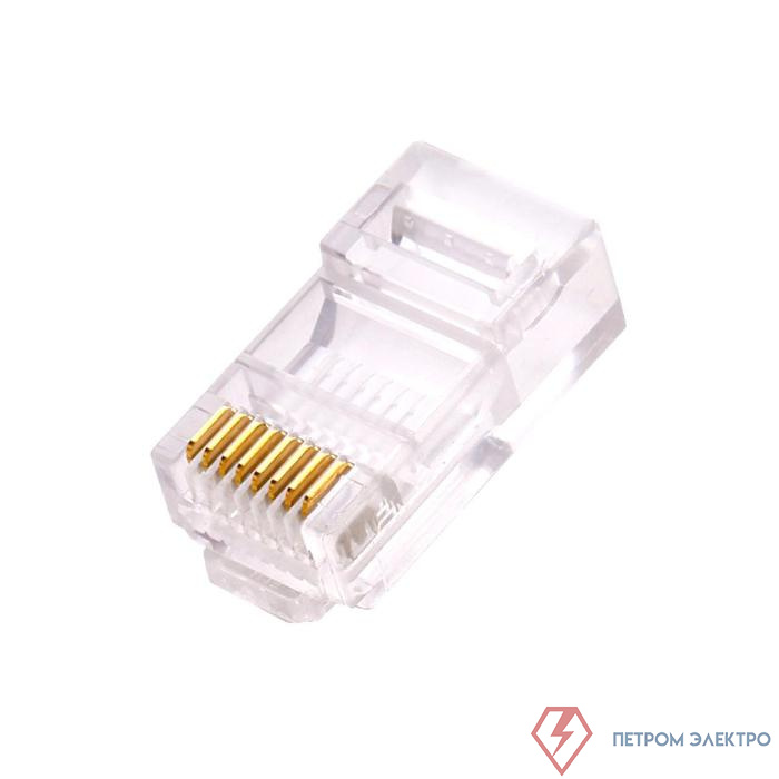 Коннектор RJ45(8P8C) кат.6 неэкранир. универс. (уп.100шт) TOKOV ELECTRIC TKE-CNR-623-UTP