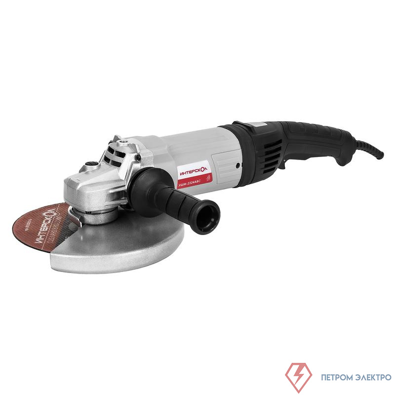 Машина шлифовальная угловая УШМ-2324АВС АВС КВАДРО антивибрационная система 2400Вт 38кг 6500об/мин. плавный пуск. ИНТЕРСКОЛ 832.0.4.40