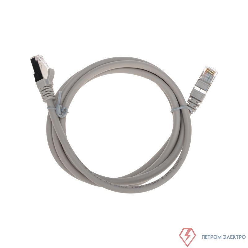 Патч-корд F/UTP кат.6 RJ45-RJ45 26AWG LSZH 1.5м сер. Rexant 02-0210-105