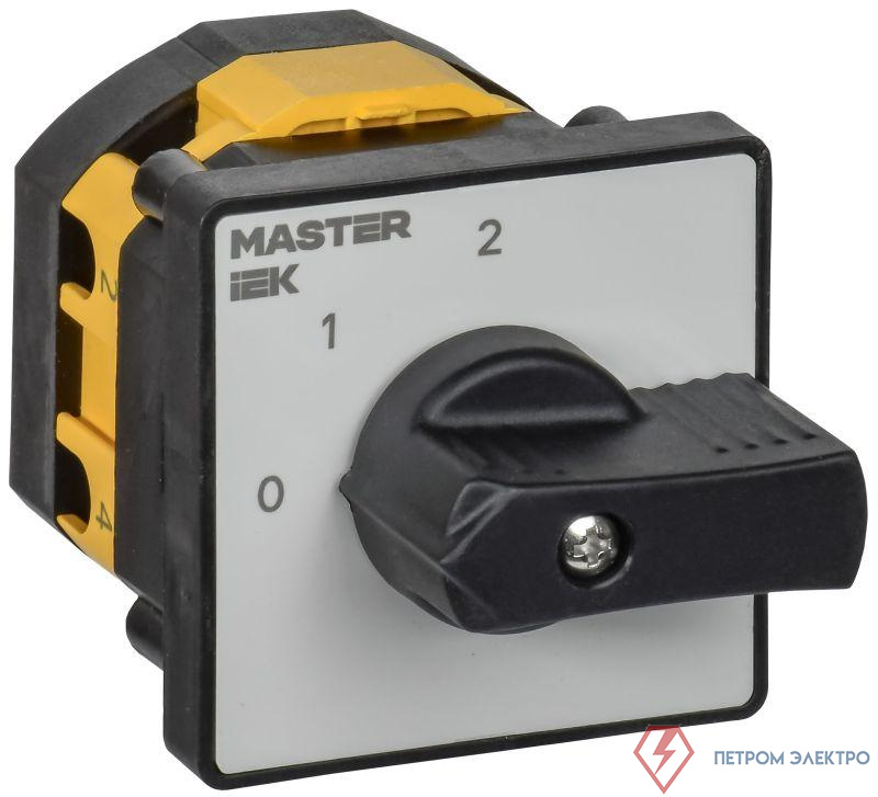 Переключатель кулачковый 10А (сх. 107) стандартная рукоятка IEK MI-CS10-010-107