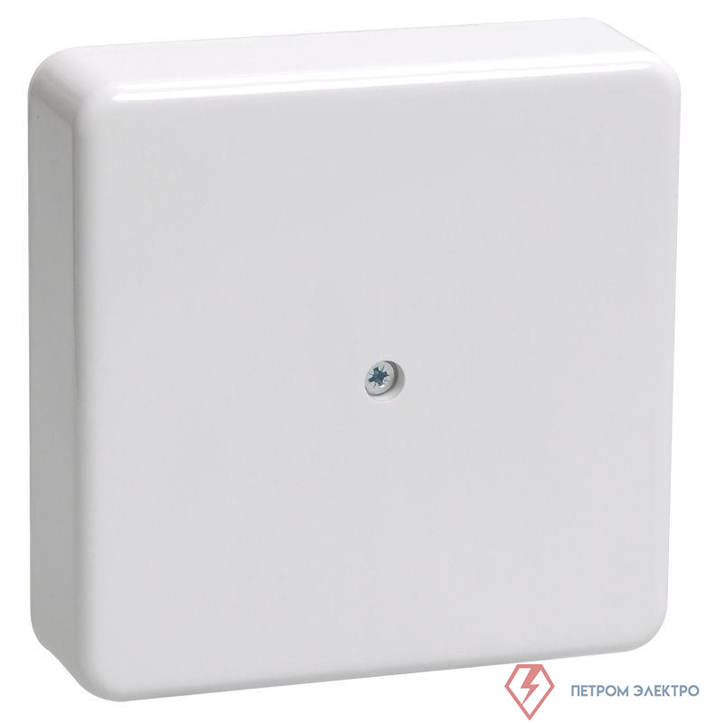 Коробка распаячная ОП 75х75х20 IP40 КМ41212-01 (6 клем. 6кв.мм) бел. IEK UKO10-075-075-020-K01