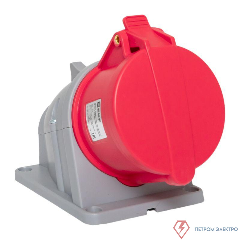 Розетка стационарная наружная 125 3Р+РЕ+N 32А 380В IP44 PROxima EKF ps-125-32-380-PRO