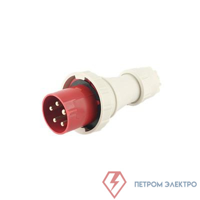 Вилка переносная PPC 035 3Р+РЕ+N 63А 380В IP67 Pro JazzWay 5072435