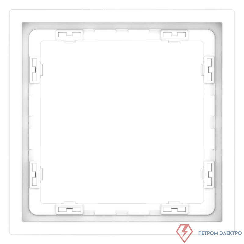 Рамка 1-м S70 пластик. бел. матов. Voltum VLS100102