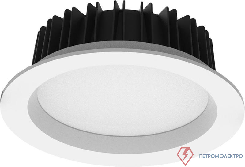 Светильник светодиодный AL265 30Вт 4000К 2400лм 90град. встраив. с драйвером в комплекте бел. FERON 41618