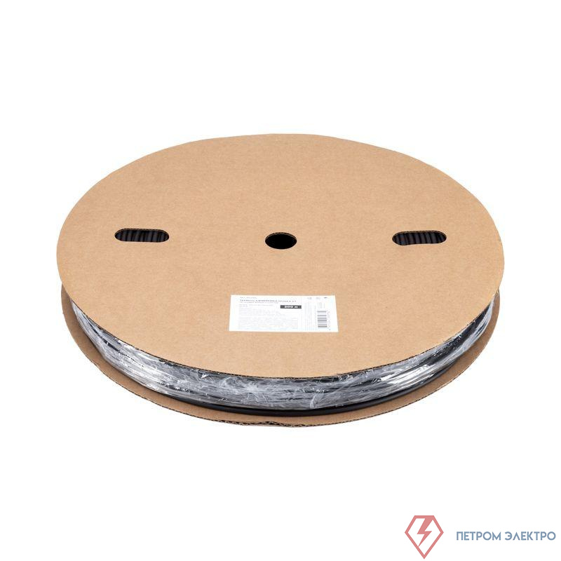 Трубка термоусадочная ТУТ нг 4.0/2.0 черн. (уп.200м) Rexant 49-0406