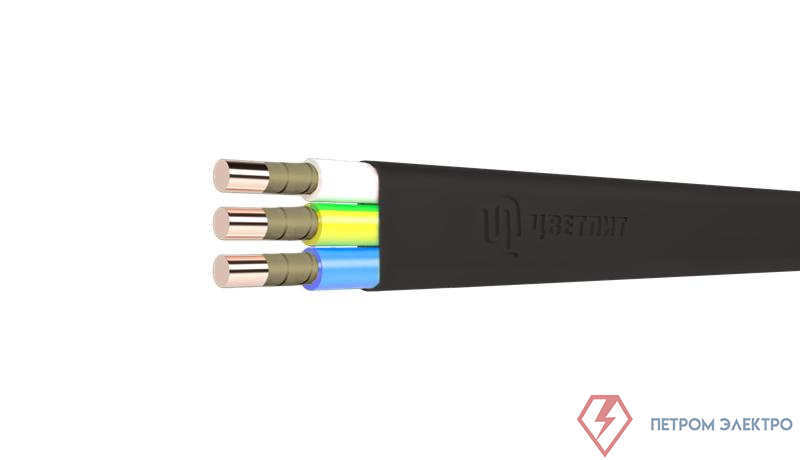 Кабель ВВГ-Пнг(А)-FRLS 3х4 ОК (N PE) 0.66кВ (м) Цветлит 00-00140469