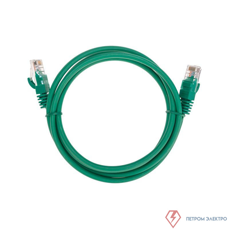 Патч-корд U/UTP CAT 5e RJ45-RJ45 26AWG LSZH зел. 1.5м Rexant 02-0106-105