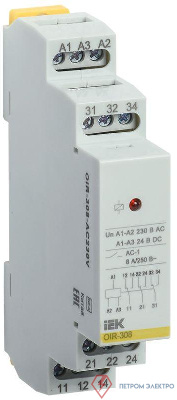 Реле промежуточное OIR 3 конт. (8А) 230В AC IEK OIR-308-AC230V