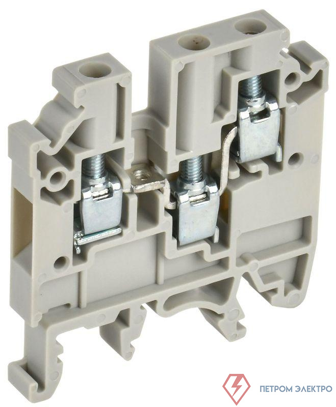 Колодка клеммная CTS-MC ARMAFIX 3 вывода 4кв.мм сер. IEK YCT12-00-3-K03-004