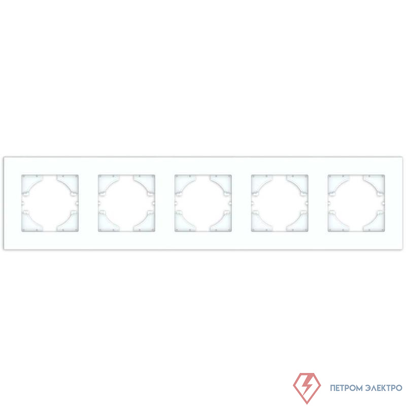 Рамка 5-м City бел. матов. GUSI С1115-041