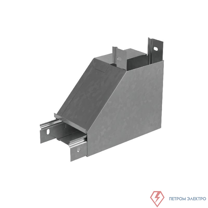 Угол для лотка вертикальный внутренний правый с разворотом трассы на 90град. 50х50 сталь 1мм "ПЛЮС" NLPDplus90-50-50-R КМ PL3821