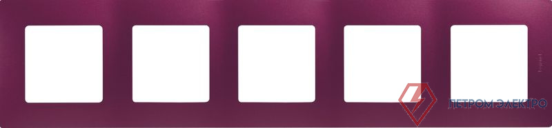 Рамка 5-м СП Etika IP20 сливовый IEK 672565