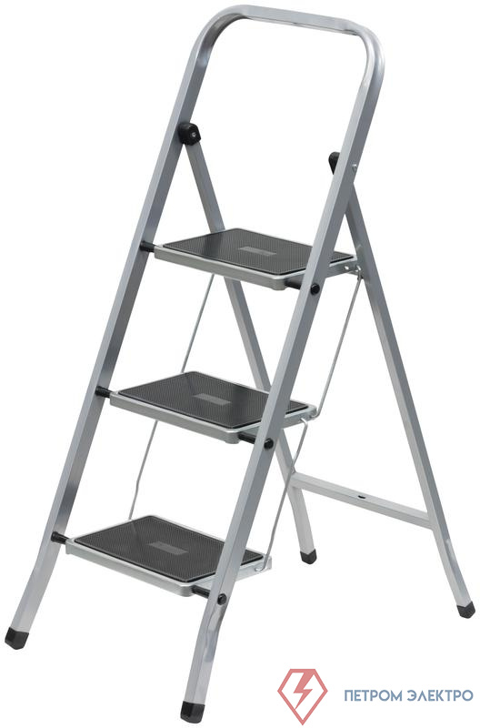 Лестница-стремянка 3 широкие ступ. Н=113см 5.2кг сталь FIT 65382