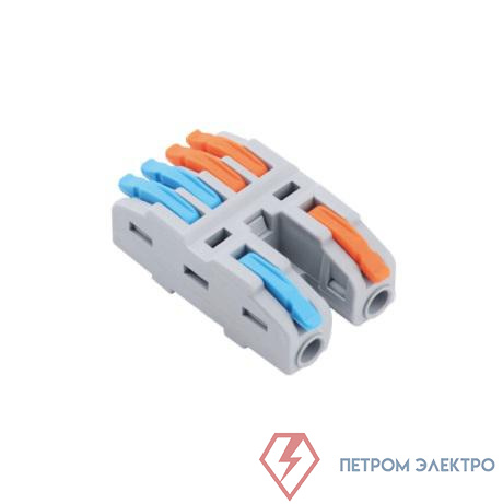Клемма монтажная СМК PTC-2P 4224 450В 32А 0.08-2.5(4.0)кв.мм JazzWay 5074002