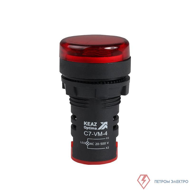 Индикатор напряжения OptiSignal Compact D22 С7-VM-4 красн. 20-500В AC AD22VM КЭАЗ 362189