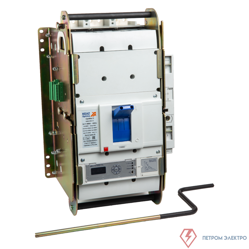 Выключатель автоматический 3п 800А диапазон уст. 320...800А 65кА OptiMat D800H D MR2 У3 КЭАЗ 321642