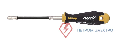 Отвертка Ergonic с гибким стержнем торцевой ключ 10.0х170 Felo 42910040