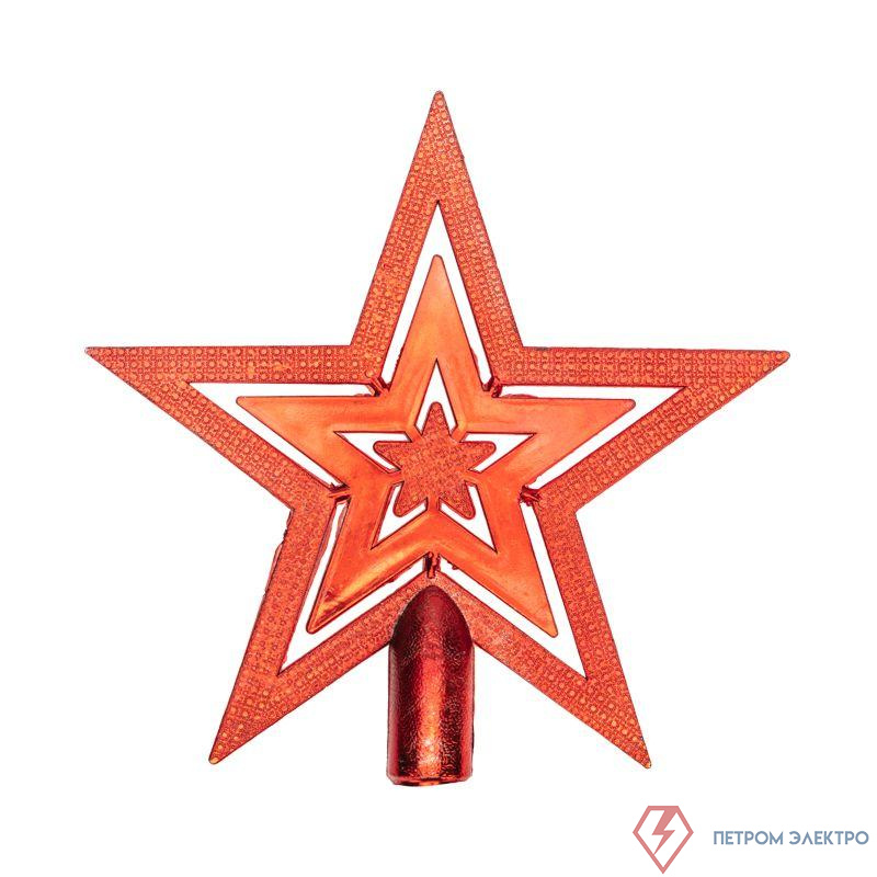 Фигура "Звезда" 20см IP20 на елку красн. Neon-Night 501-005