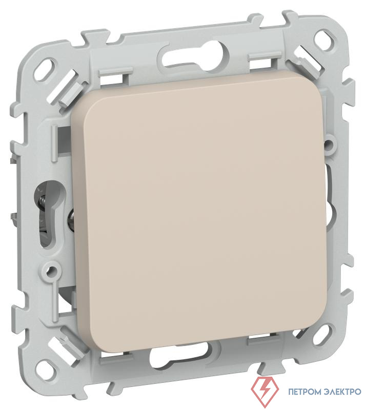 Выключатель 1-кл. СП FLITE ВС11-1-0-ФлЛ 10А механизм льняной IEK FI-V10-0-10-1-K88