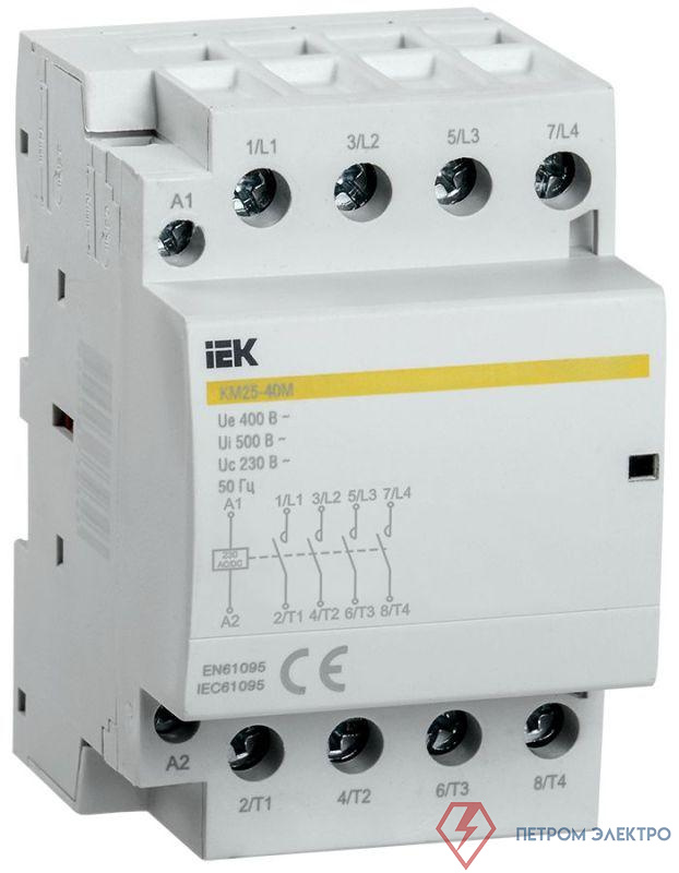 Контактор модульный КМ25-40М AC/DC KARAT IEK MKK21-25-40