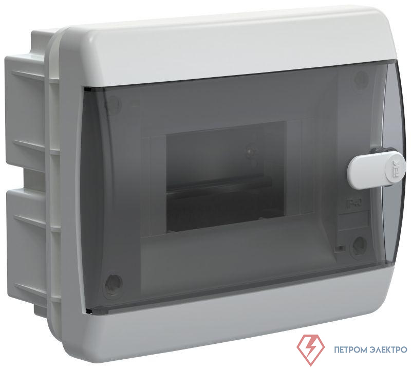 Корпус пластиковый ЩРВ-П-6 IP41 черн. прозр. дверь UNION Compact IEK UIC-KP12-V-06-41-K01