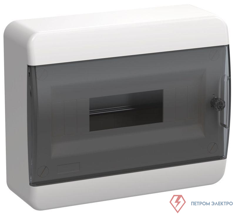 Корпус ЩРН-П-12 TEKFOR IP41 черн. прозр. дверь пластик. IEK TF5-KP12-N-12-41-K01-K03