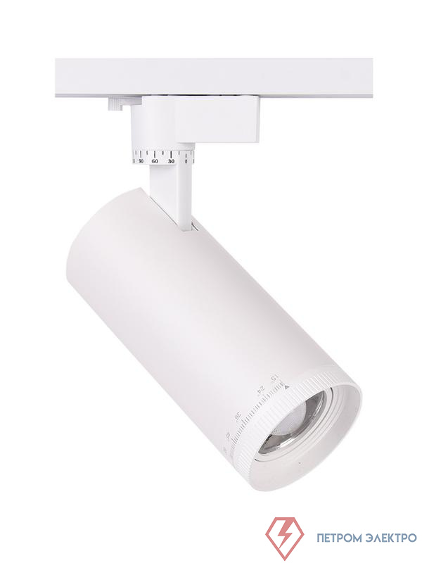 Светильник светодиодный трековый PTR 0728 ZOOM 28Вт 3000К IP40 15-60град. WH бел. Pro JazzWay 5034341