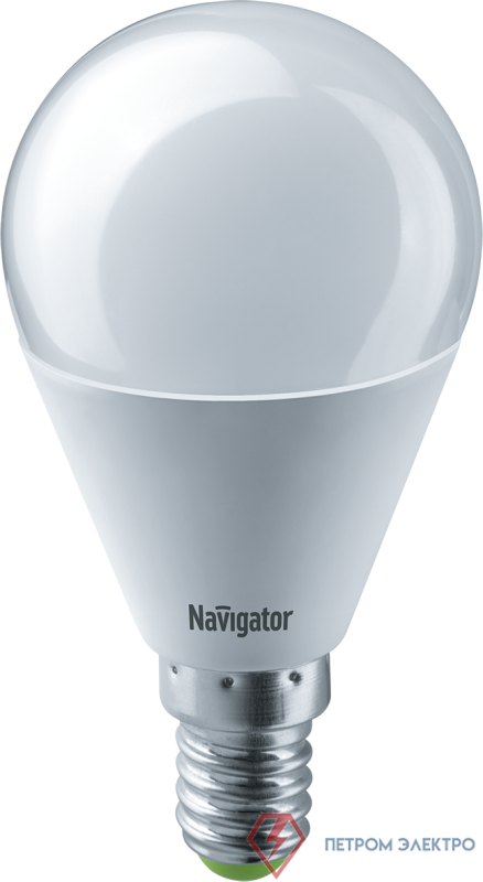 Лампа светодиодная 61 335 NLL-G45-8.5-230-6.5K-E14 8.5Вт шар матовая 6500К холод. бел. E14 730лм 176-264В Navigator 61335 0