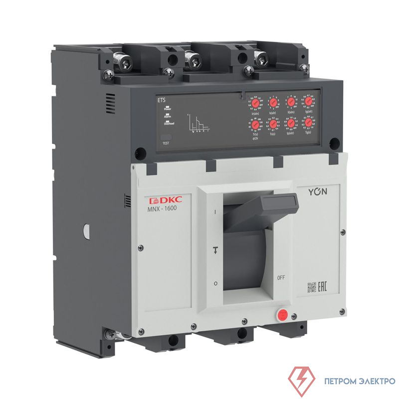 Выключатель автоматический 3P 1000А 70кА pro MNX1600L при AC415V расцепитель ETS YON MNX1600L3PETS1000