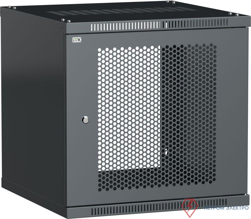 Шкаф LINEA WE 18U 600х600мм дверь перфорир. черн. ITK LWE5-18U66-PF