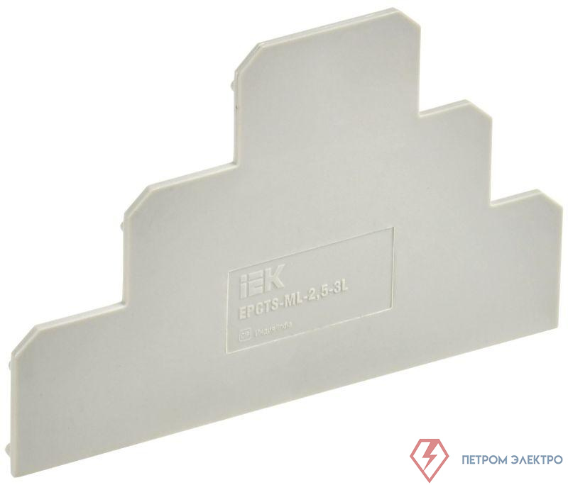 Заглушка для CTS-ML ARMAFIX 3 ур. 2.5кв.мм сер. IEK YCT13-00-3-K03-002-ZGL