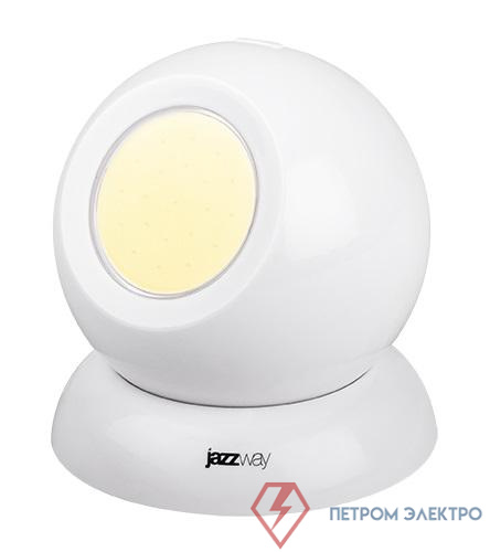 Фонарь-светильник TS1-L1W COB 200лм 3 режима: 100проц./50проц./мигающ. беспроводной 3хAAA (не в компл.) бел. JazzWay 5023284