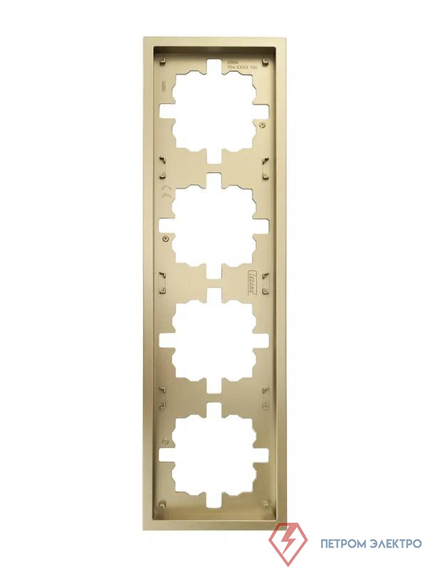 Рамка 4-м ZIMA горизонт. зол. LEZARD 704-3600-149