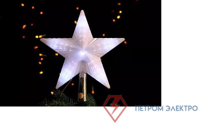 Верхушка на елку "Звезда" ST10M-BO 15см 10 двухцветных LED на барейках SHLights 4690601049162