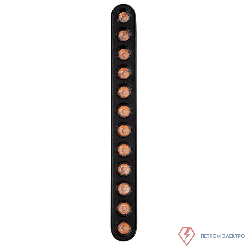 Светильник светодиодный трековый MTR16 1312R 12Вт 3000К IP20 spot 36град. BL низковольтный черн. JazzWay 5056992