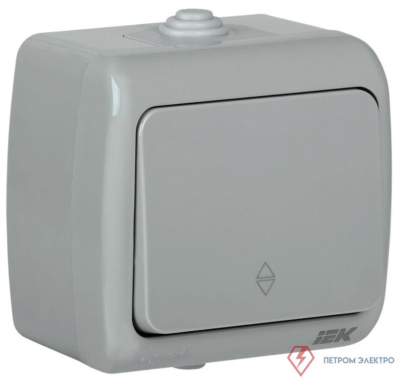 Выключатель проходной 1-кл. 1п ОП AQUATIC ВС-20-1-2-А 10А IP54 GENERICA EVA12-K03-10-54