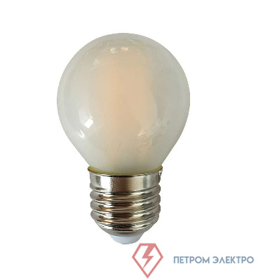Лампа светодиодная филаментная PLED OMNI 6Вт G45 4000К нейтр. бел. E27 230В/50Гц FR JazzWay 5021181 0
