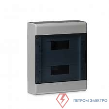Щиток ОП Тусо 24мод. с прозр. двер. 370х302х95мм сер. Ruvinil 68324СП