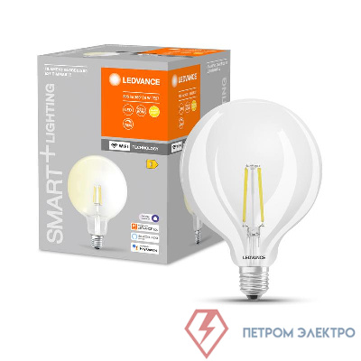 Лампа светодиодная SMART+ Filament Globe Dimmable 60 5.5Вт E27 LEDVANCE 4058075528291 0