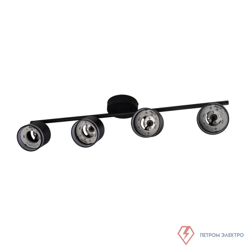 Светильник PCL-0704 max 20Вт (каждая лампа) 4xGX53 IP20 230В BL настен./потолочн. декор. под лампу JazzWay 5066885