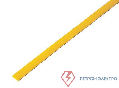 Трубка термоусадочная ТУТ нг 6.0/3.0 желт. 1м Rexant 20-6002