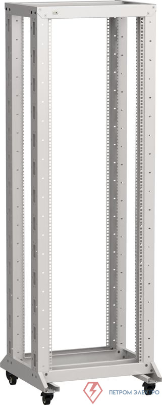 Стойка 2-рамная 33U 600х600мм на рол. сер. LINEA F ITK LF35-33U66-2RM