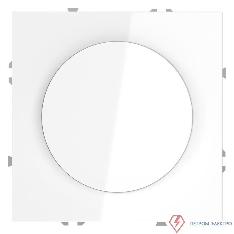 Светорегулятор поворотно-нажимной СП S70 600Вт механизм бел. глянцевый Voltum VLS070301