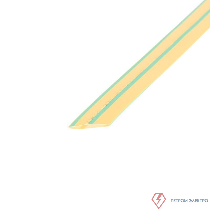 Трубка термоусадочная ТУТ нг 20.0/10 желт./зел. 1м Rexant 22-0007