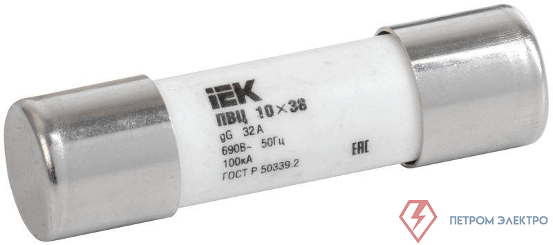 Вставка плавкая цилиндрическая ПВЦ 10х38 32А IEK CFL10-032