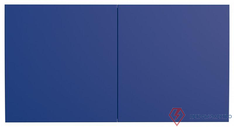 Розетка 2-м. AtlasDesign 16А с заземл. защ. шторки со сдвижн. крышкой в сборе аквамарин SE ATN001128