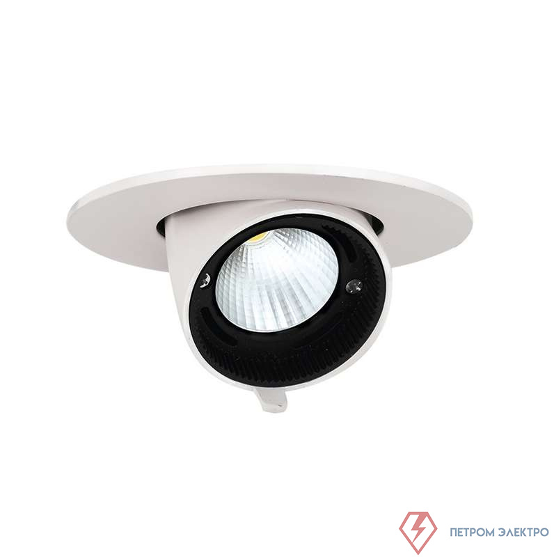 Светильник светодиодный PLED DL4 WH Downlight 18Вт 4000К IP40 24град. ДВО встраив. поворотн. Pro+ JazzWay 5021884