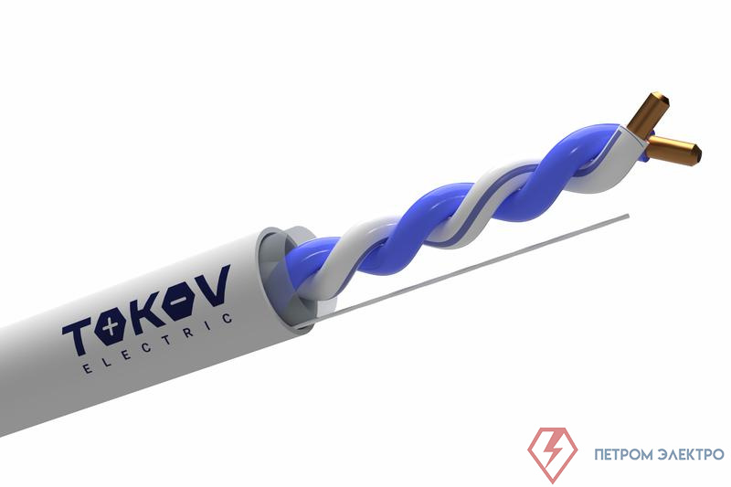 Кабель витая пара U/UTP 1х2х24AWG кат.5E PVC indoor 305м (м) TOKOV ELECTRIC TKE-C06-U12-5E-305-PVC