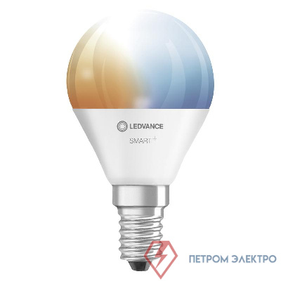 Лампа светодиодная SMART+ WiFi Mini Bulb Tunable White 5Вт (замена 40Вт) 2700…6500К E14 (уп.3шт) LEDVANCE 4058075485976